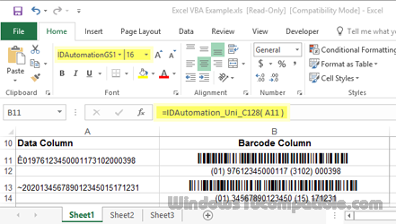 Gs1 128 Barcode Font Suite 1608 Free Download